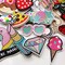 30pcs Girls Iron on Patches for Clothing Jackets DIY Sew Embroidered Applique Decorative Repair Patches